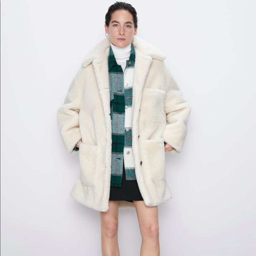Fleece coat, size L
